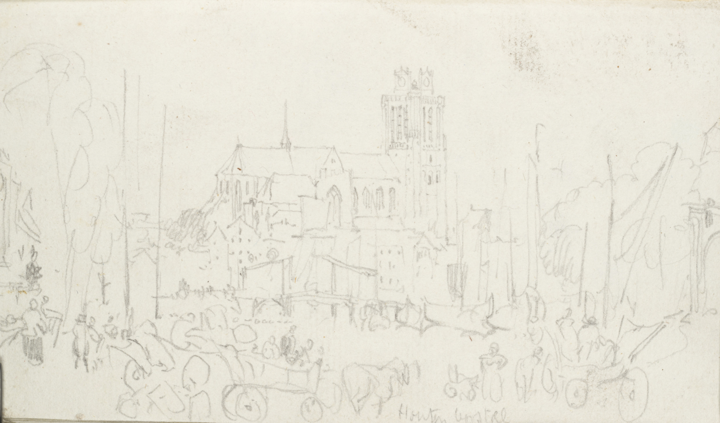 Grote Kerk vanaf Aardappelmarkt